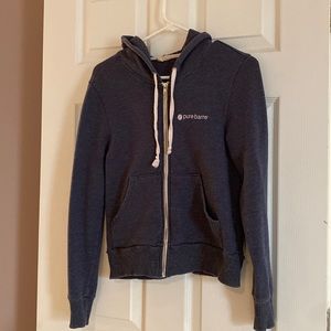 Pure Barre zip up hoodie